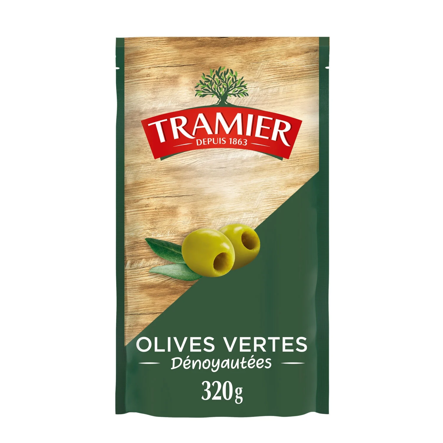 Tramier pitted green olives