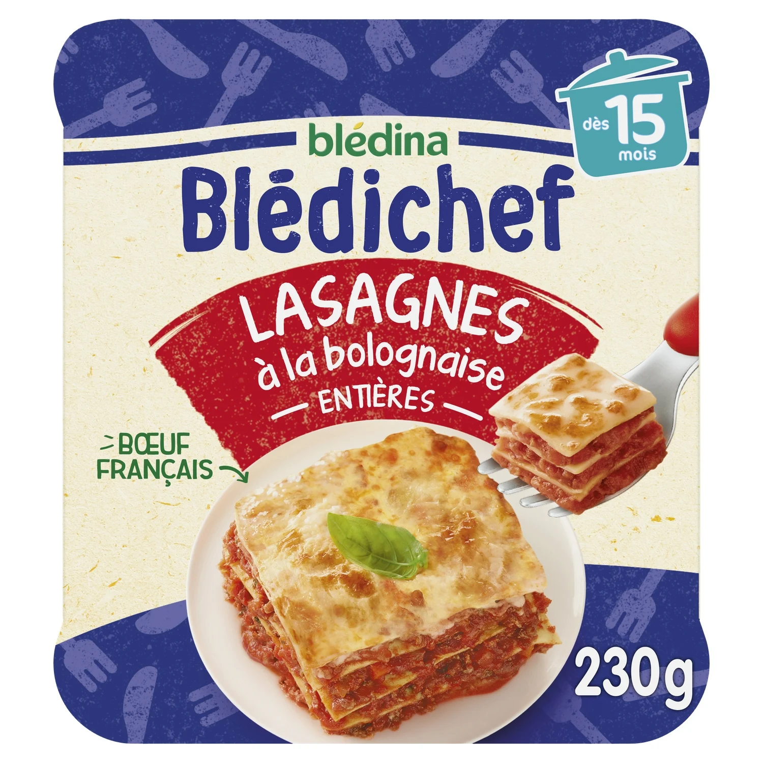 Blédichef  Lasagne bolognese from 15 months