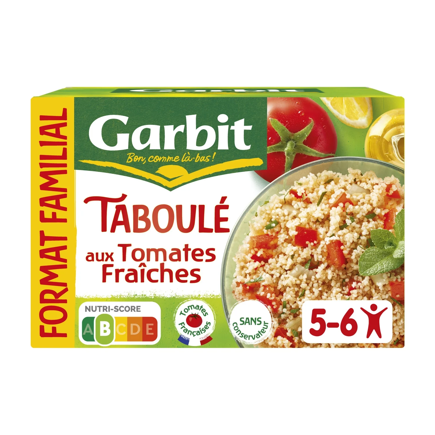 Garbit tabbouleh with fresh tomatoes