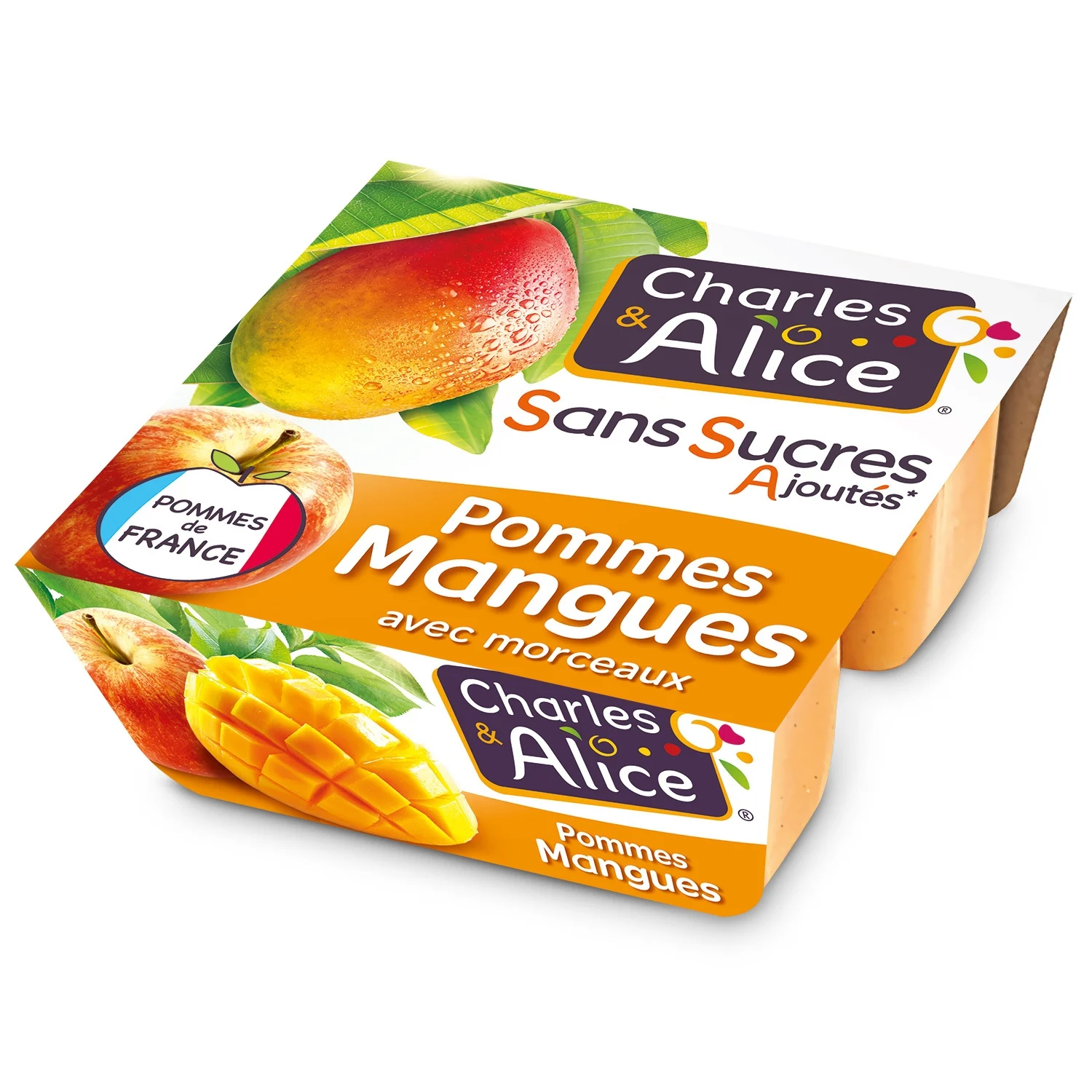 Charles & Alice apple mango compote with chunks