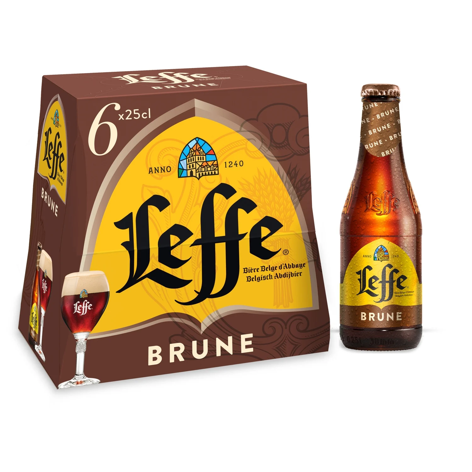 Leffe bière Brune 6*25cl  