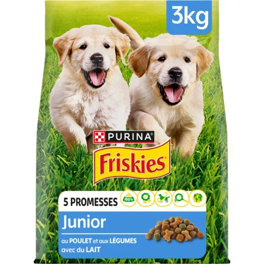 Friskies Junior Dog Food Chicken Milk Vegetables