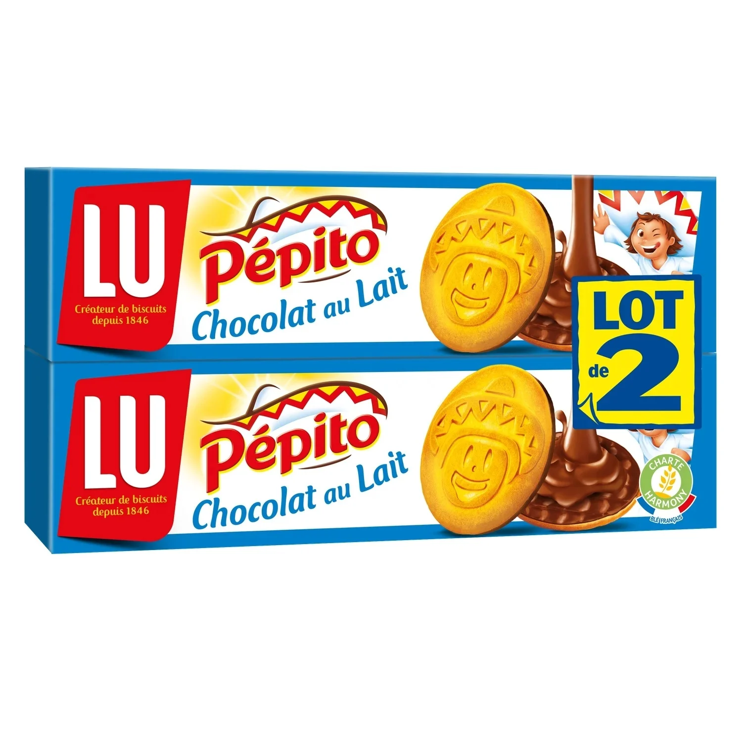 Pépito Lu milk chocolate cookies