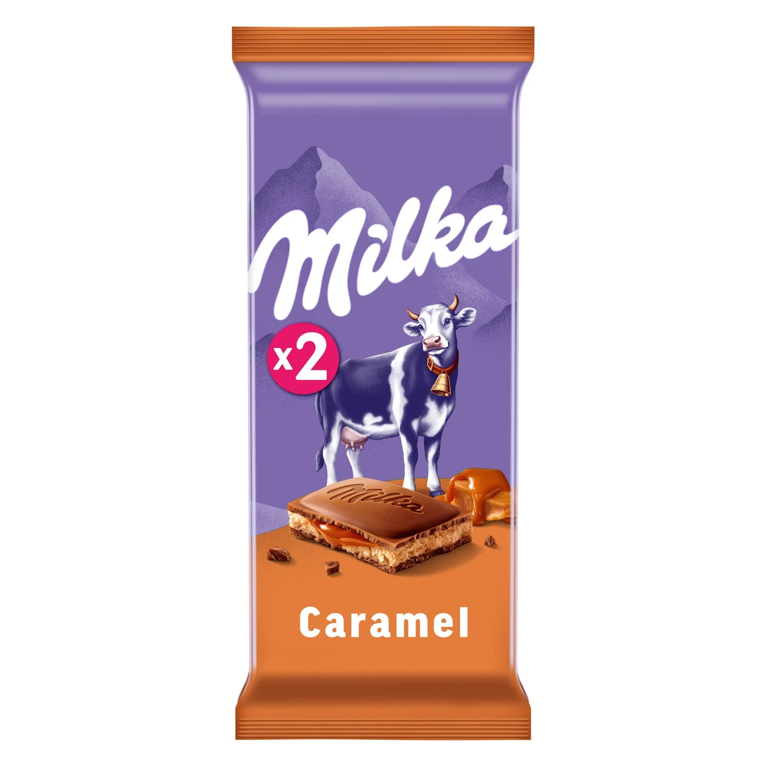 Milka caramel chocolate bars