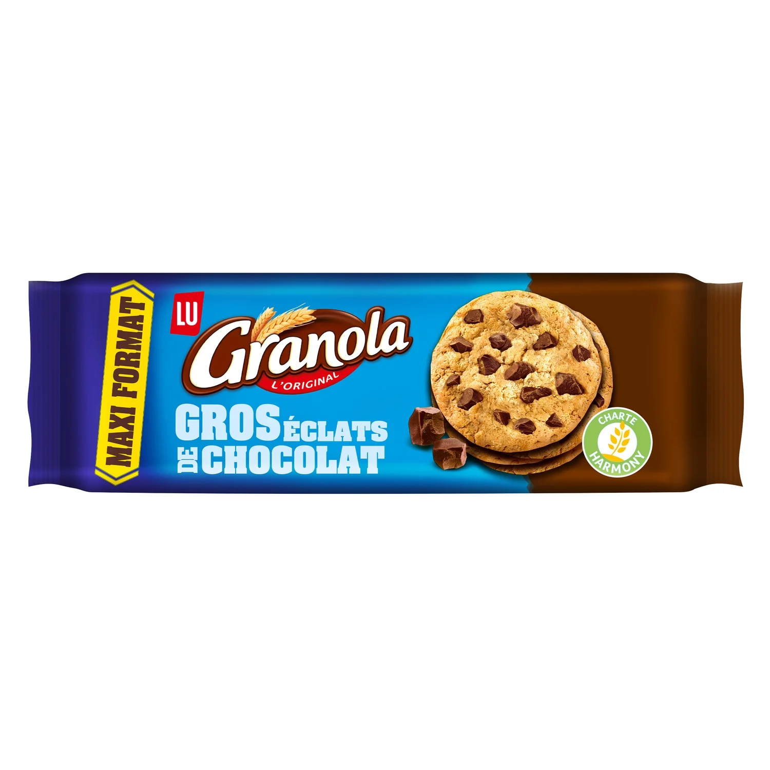 Granola Lu cookies with large chocolate chips