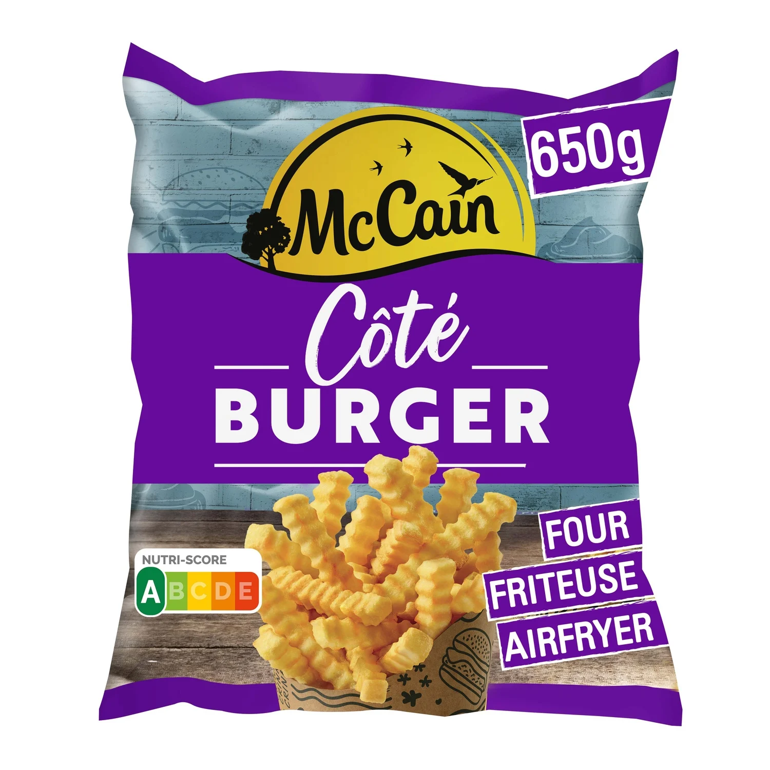 Mc Cain burger fries