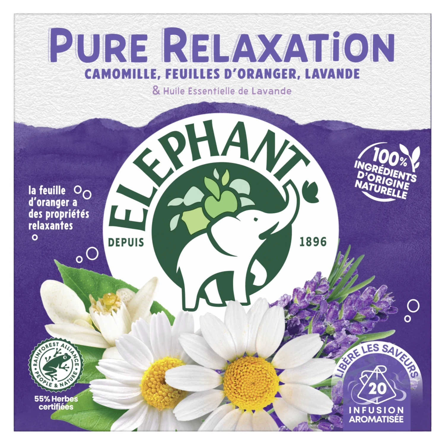  Elephant pure Relaxation Infusion Chamomile Orange Leaves Lavender