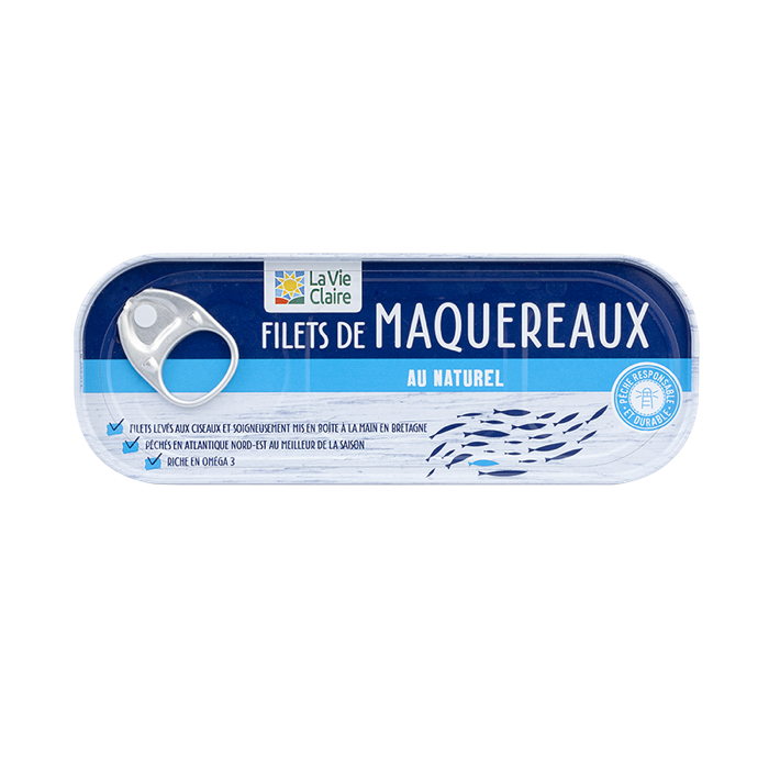 Filets maquereaux naturel 151g - La Vie Claire