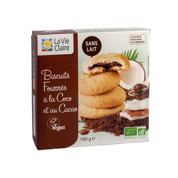 Vegan Coconut Cacao Filled Biscuit