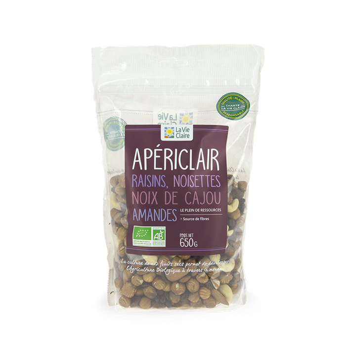 Mélange apériclair 650g - fruits sec/coque - La Vie Claire