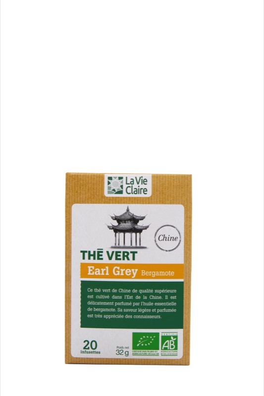 Earl Grey green tea 20 teabags - La Vie Claire