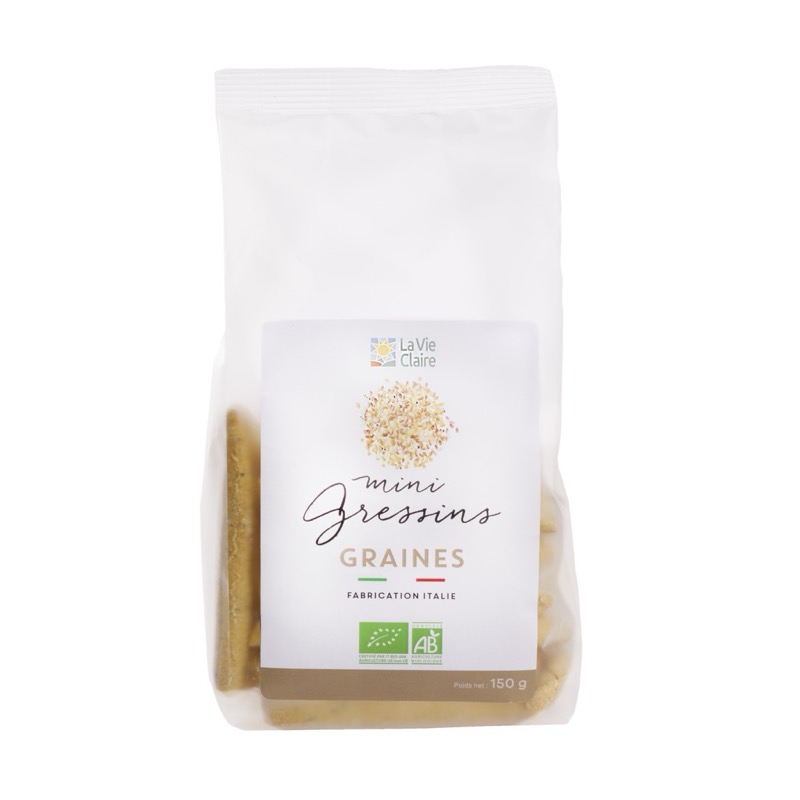 Mini breadsticks with seeds 150g - La Vie Claire