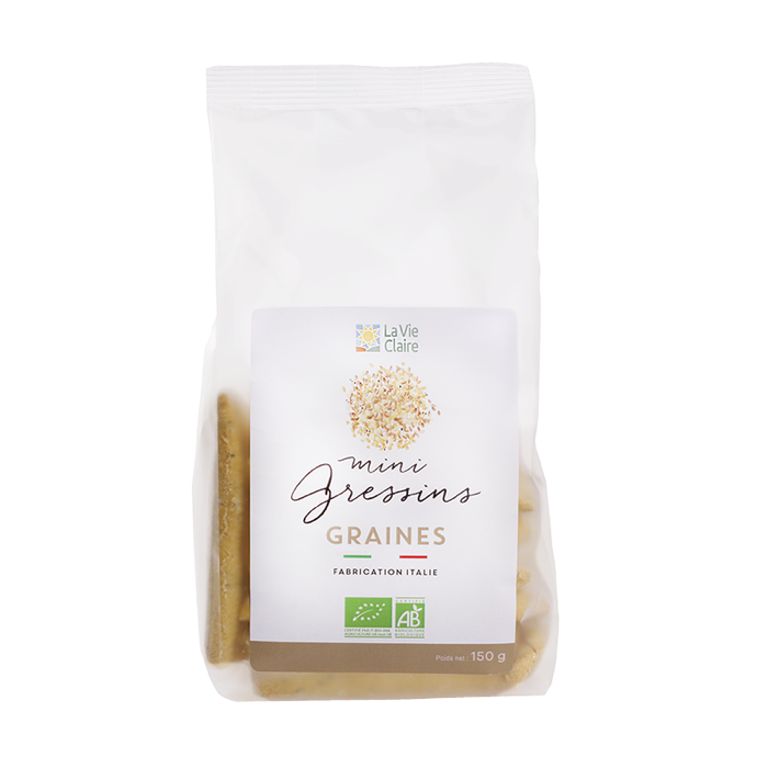 Mini gressins aux graines 150g - La Vie Claire