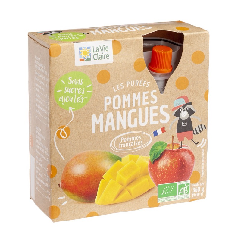 Puree Pom mango gourd 4x90g
