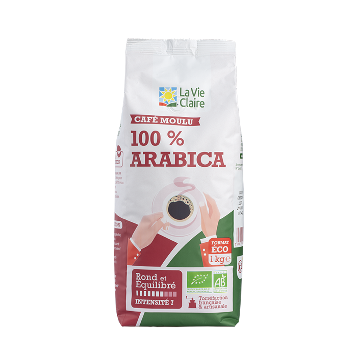 CAFE PUR ARABICA MOULU 1KG