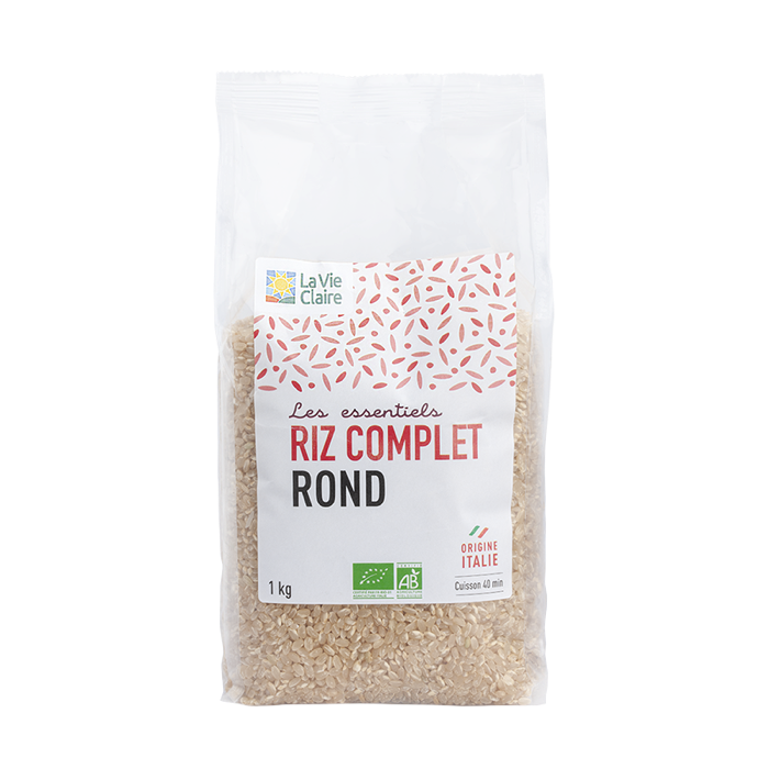 Riz rond complet Italie 1kg - La Vie Claire