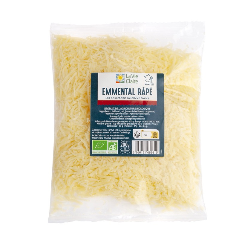 Emmental Grated Organic 200 G Ppbio