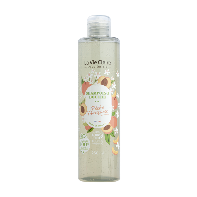 Shampoing douche pêche 250ml - La Vie Claire