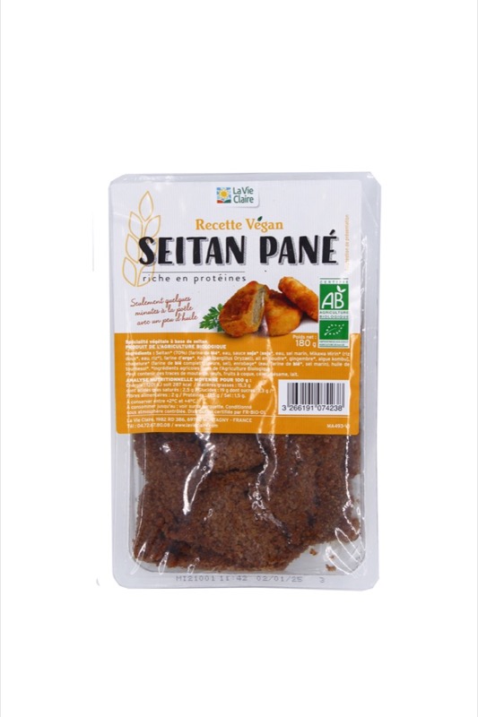 Seitan breaded 180g - La Vie Claire