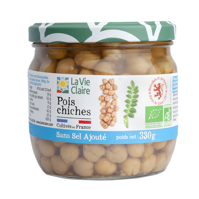 Pois chiches filière sans sel 330g - La Vie Claire