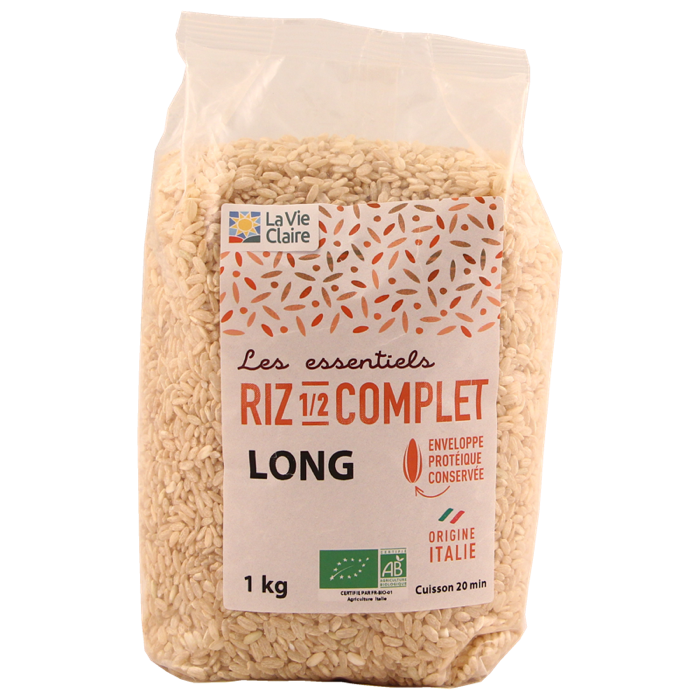 Riz long 1/2 complet 1kg - La Vie Claire