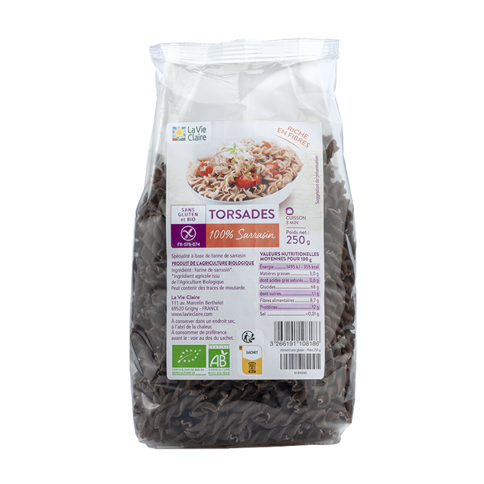 Torsades sarrasin sans gluten 250g - La Vie Claire