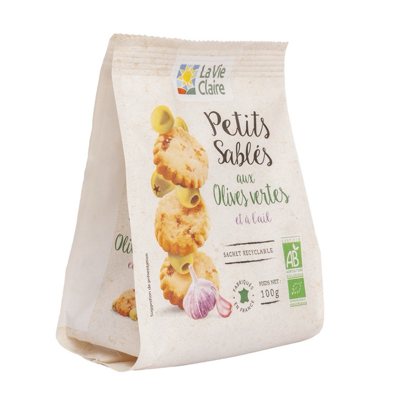 OLIVE & GARLIC BISCUITS 100G