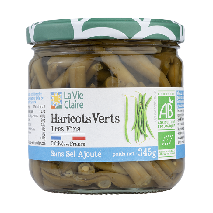 Very fine green beans without salt 345g - La Vie Claire