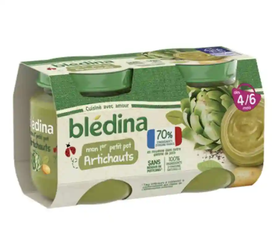 BLEDINA BABY FOOD 4 TO 6 MONTHS ARTICHOKES