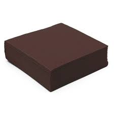 Paper Napkins Chocolate Color X 50