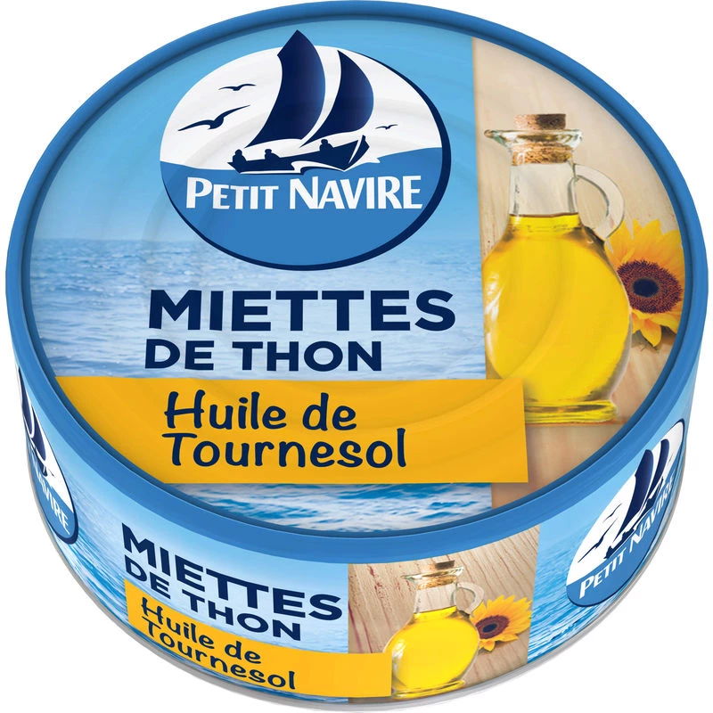 Petit Navire tuna flakes in sunflower oil
