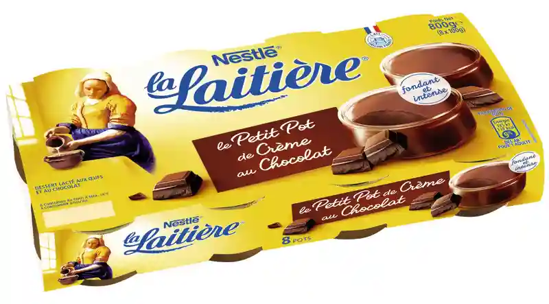 La laitiere jar of chocolate cream
