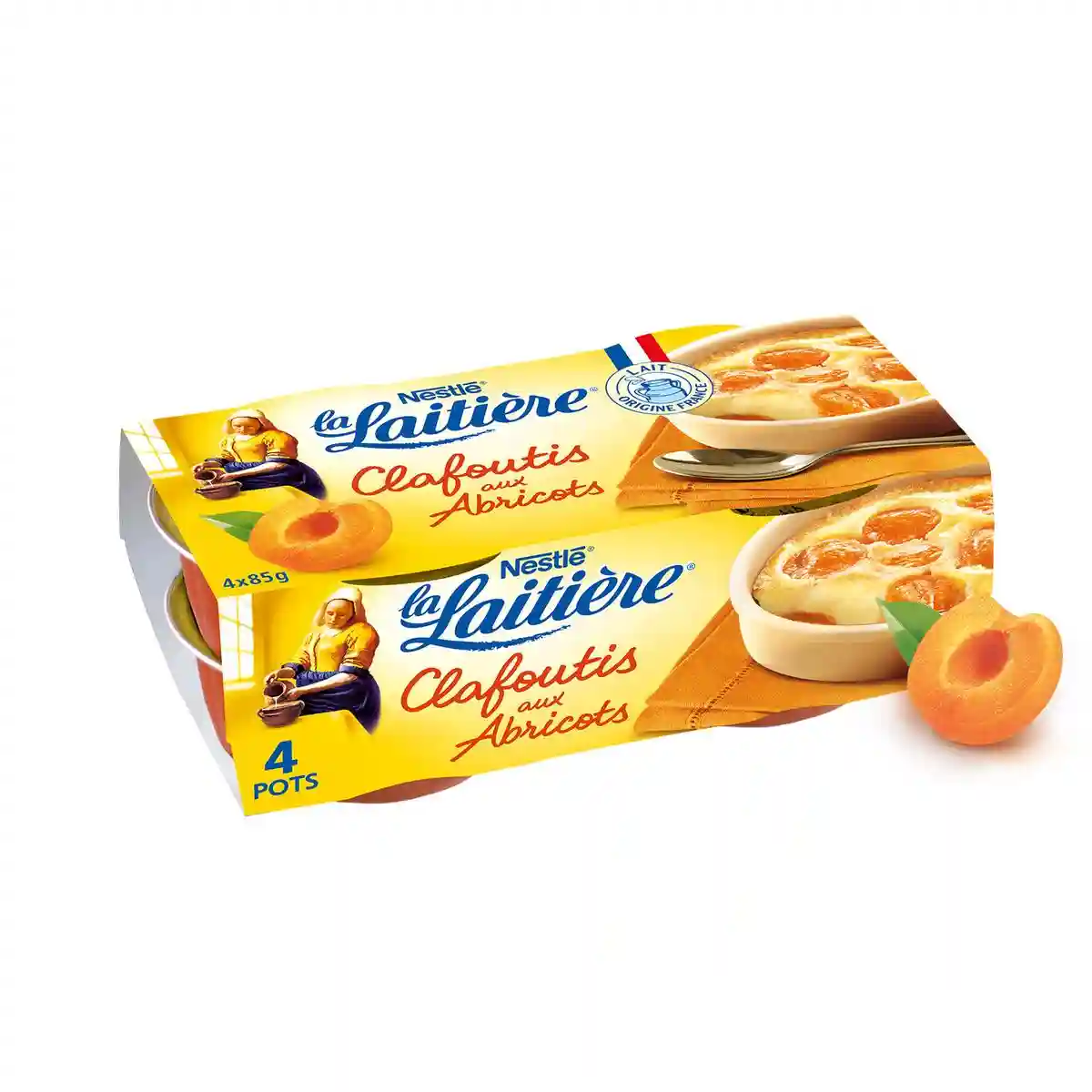 La Laitière Apricot Clafoutis 4 x 85 g