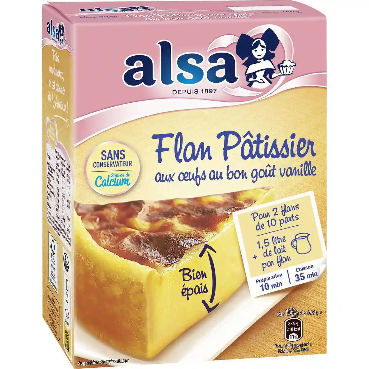 Alsa preparation for egg custard vanilla flavor