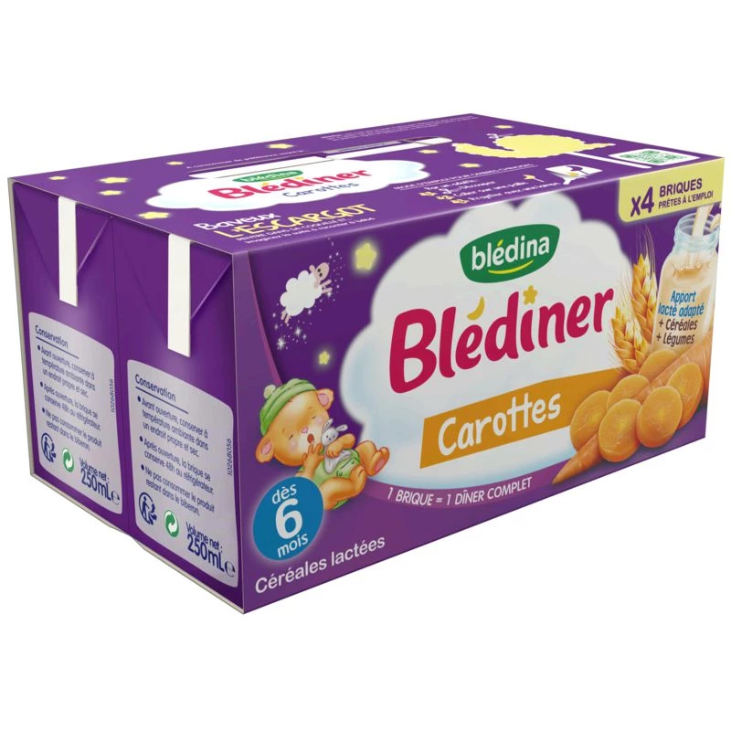 Blédiner Carrot Bricks for Babies from 6 months