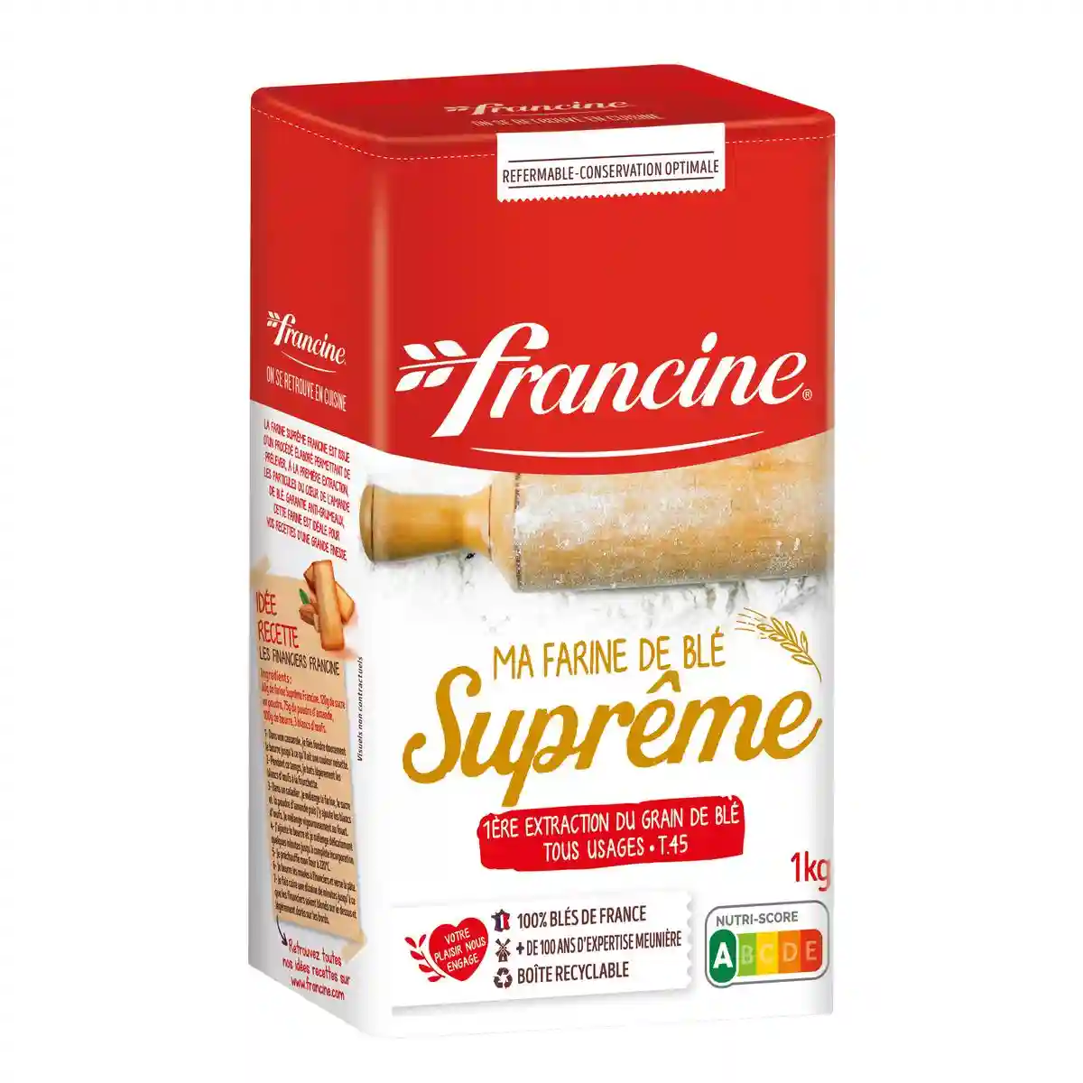 Francine all-purpose wheat flour t45 