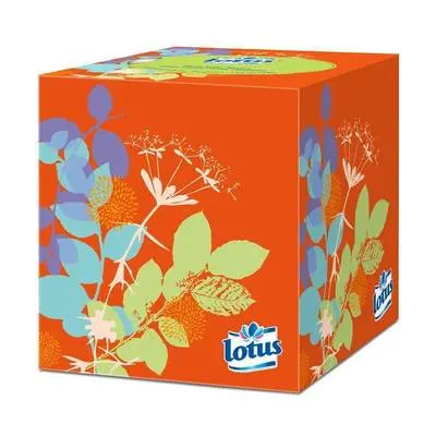 Lotus white tissues cube box