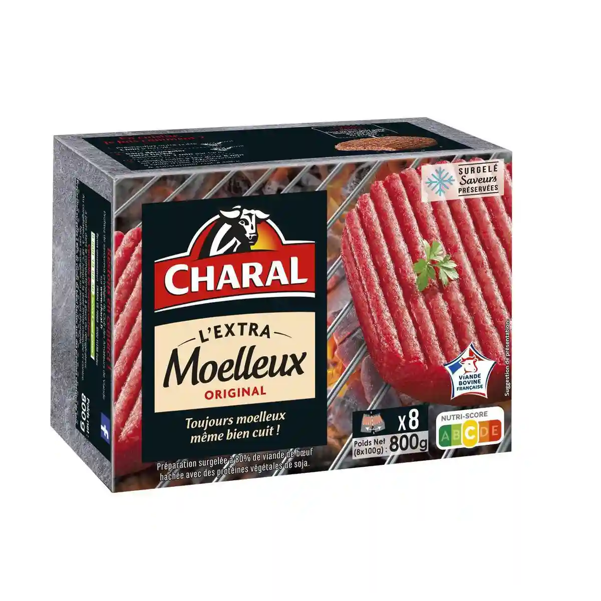 Charal extra moist minced beef steak