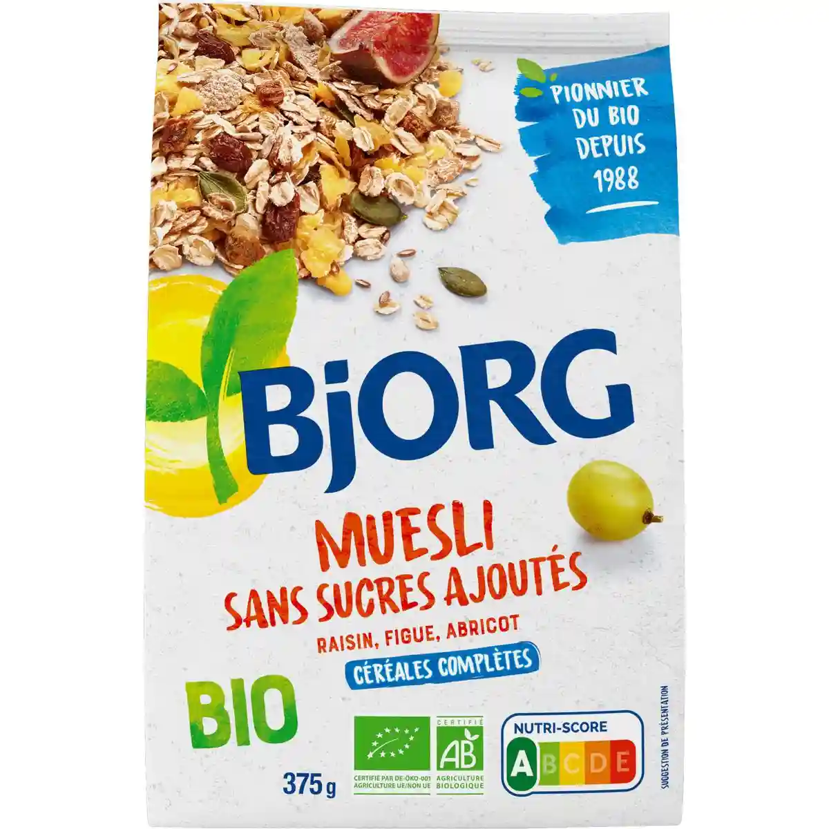 Bjorg organic Muesli Grape, Fig, Apricot