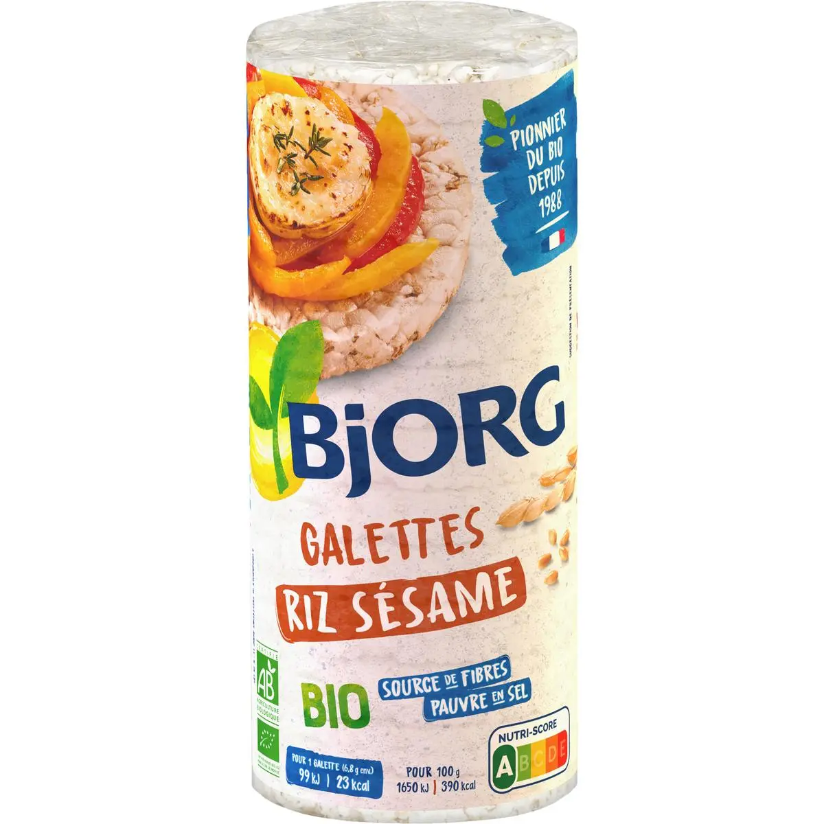 Bjorg organic rice & sesame cakes
