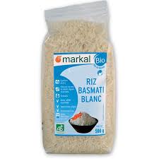 Markal organic basmati indian white rice 500 g 