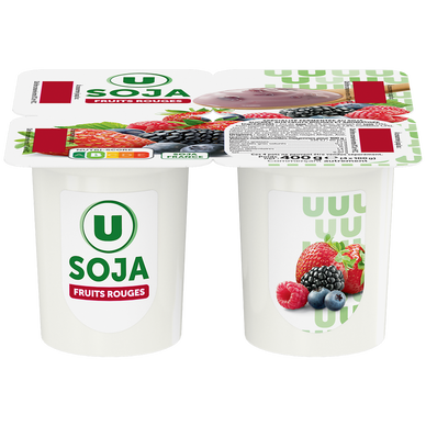 Soy and red fruit yoghurt U