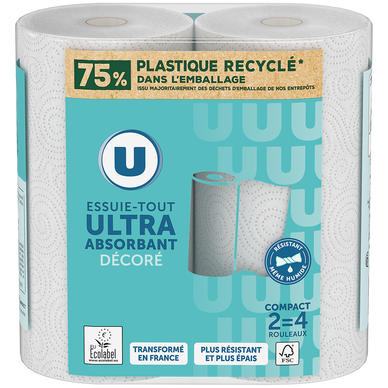 Decorated paper towels compact x2