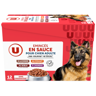 Emincés en sauce pour chien adulte 