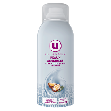 Women's shaving gel for sensitive skin, shea butter extract U