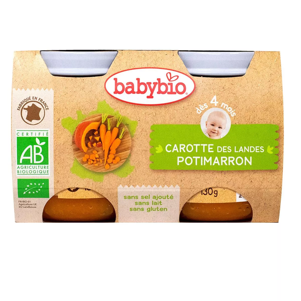 Baby Organic Landes Carrots Pumpkin