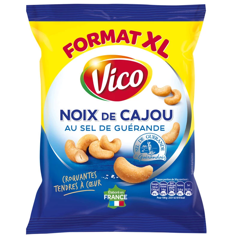 Noix de cajou au sel de Guérande Vico
