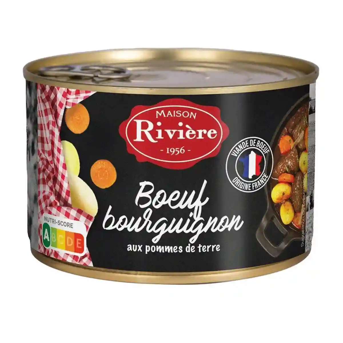 Maison Rivière Beef bourguignon with potatoes