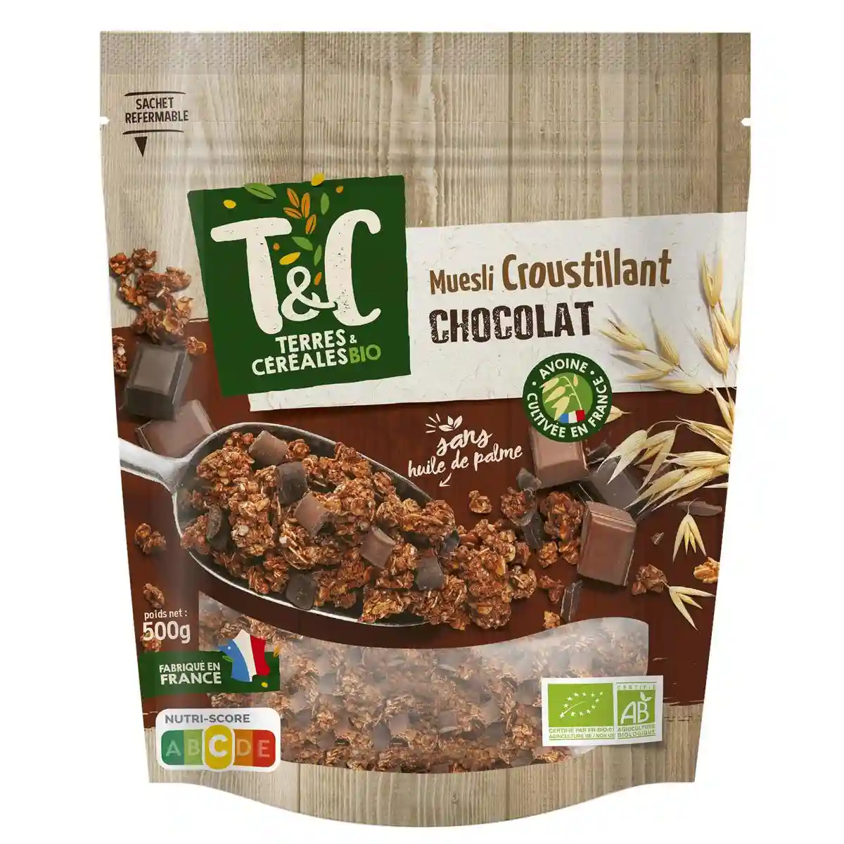  Terres & céréales crunchy chocolate muesli