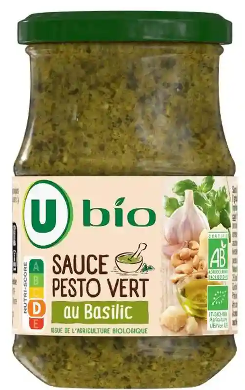Organic basil pesto sauce U